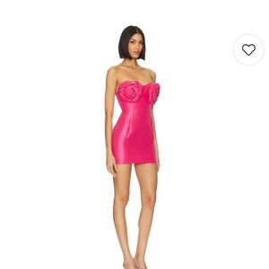NBD Pink Strapless Mini Dress
